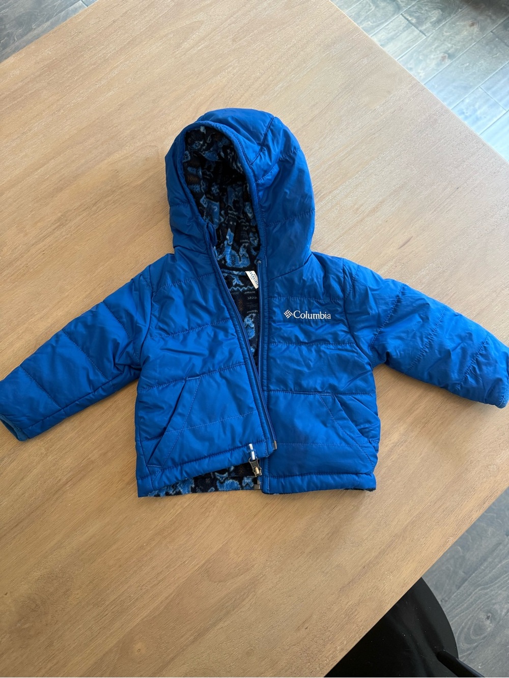 Columbia Kids Royal Blue Hooded Puffer Jacket